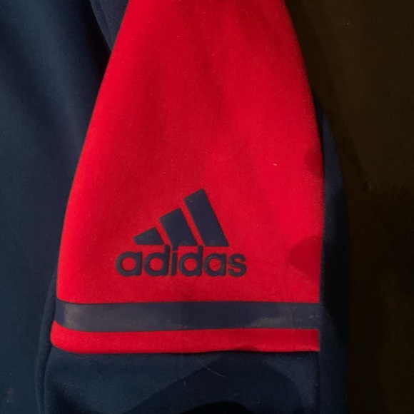 Kansas Jayhawks Adidas Mens Hoodie Size Medium - Picture 3 of 5